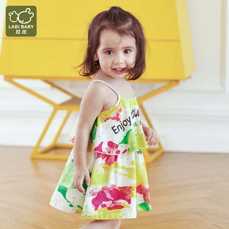 Embrace Summer with Labi Baby's Summer Colorful Dresses for Girls